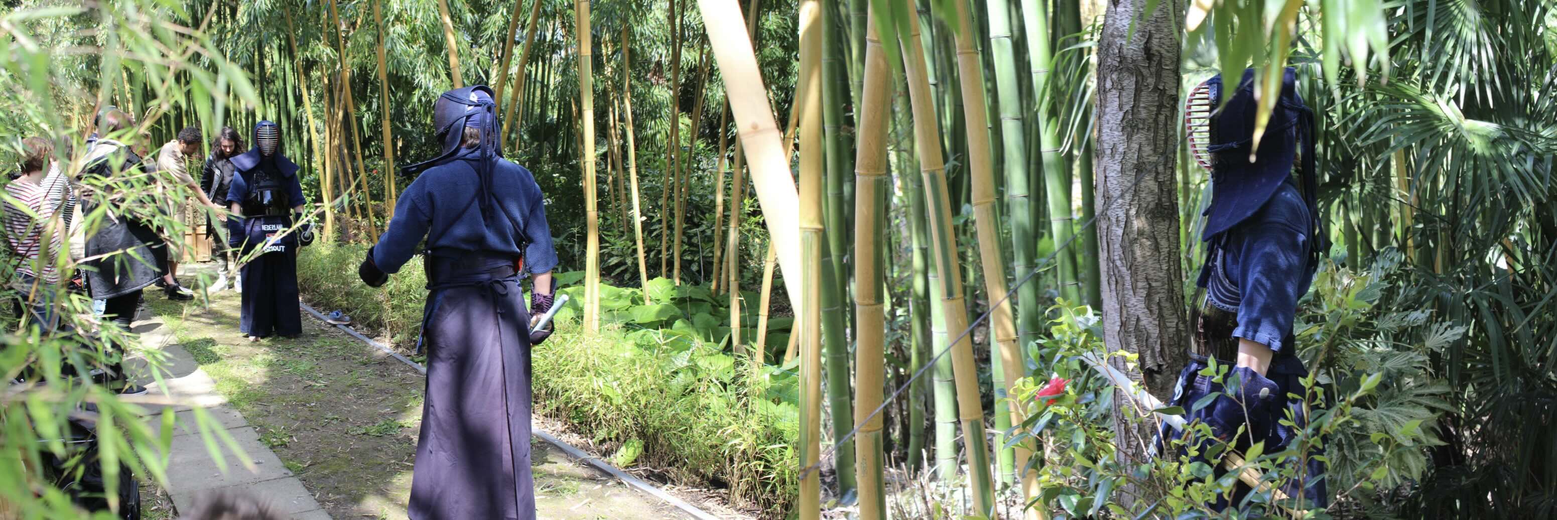 Videoshoot Kendo bamboo sword fight Buitendienst.37.28